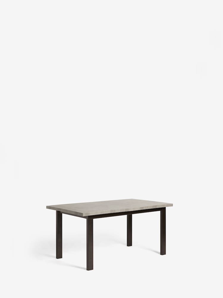 Grey Curtis Concrete Effect 6 to 8 Seater Extending Dining Table - Image 7 of 7
