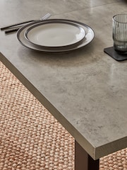 Grey Curtis Concrete Effect 6 to 8 Seater Extending Dining Table - Image 3 of 7