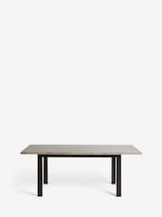Grey Curtis Concrete Effect 6 to 8 Seater Extending Dining Table - Image 6 of 7