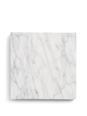 French Connection Natural Slatted and Solid Marble Top Large Stanton Sideboard - Image 9 of 9