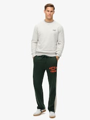 Superdry Academy Dark Green 100% Cotton Vintage Athletic Joggers - Image 2 of 4