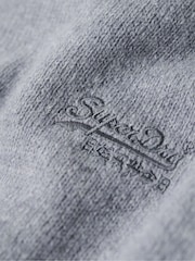Superdry Cloud Grey Marl Slim Fit Essential Crew Jumper - Image 5 of 6