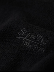 Superdry Black Slim Fit Essential Crew Jumper - Image 5 of 6