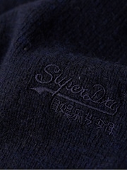 Superdry Navy Marl Slim Fit Essential Crew Jumper - Image 5 of 6