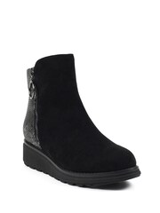 Lunar Alder Wedge Black Ankle Boots - Image 2 of 9