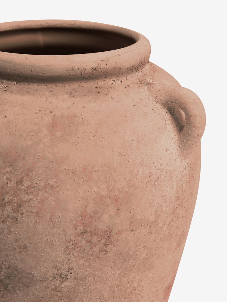Terracotta Country Ceramic Lydford Medium Textured Flower Vase - Image 3 of 3 Terracotta Country Ceramic Lydford Medium Textured Flower Vase - Image 3 of 3