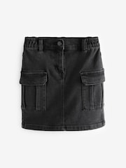 Grey Denim Cargo Skirt - Image 1 of 1