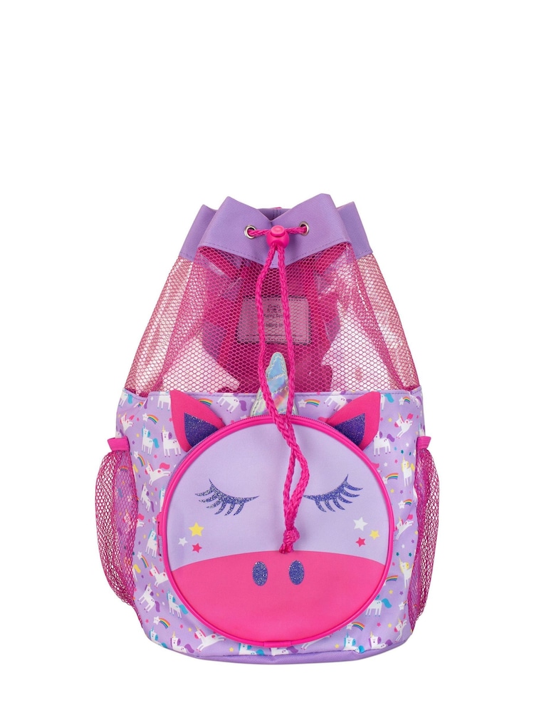 Harry Bear Pink Girls Unicorn Swimbag - Image 1 of 5