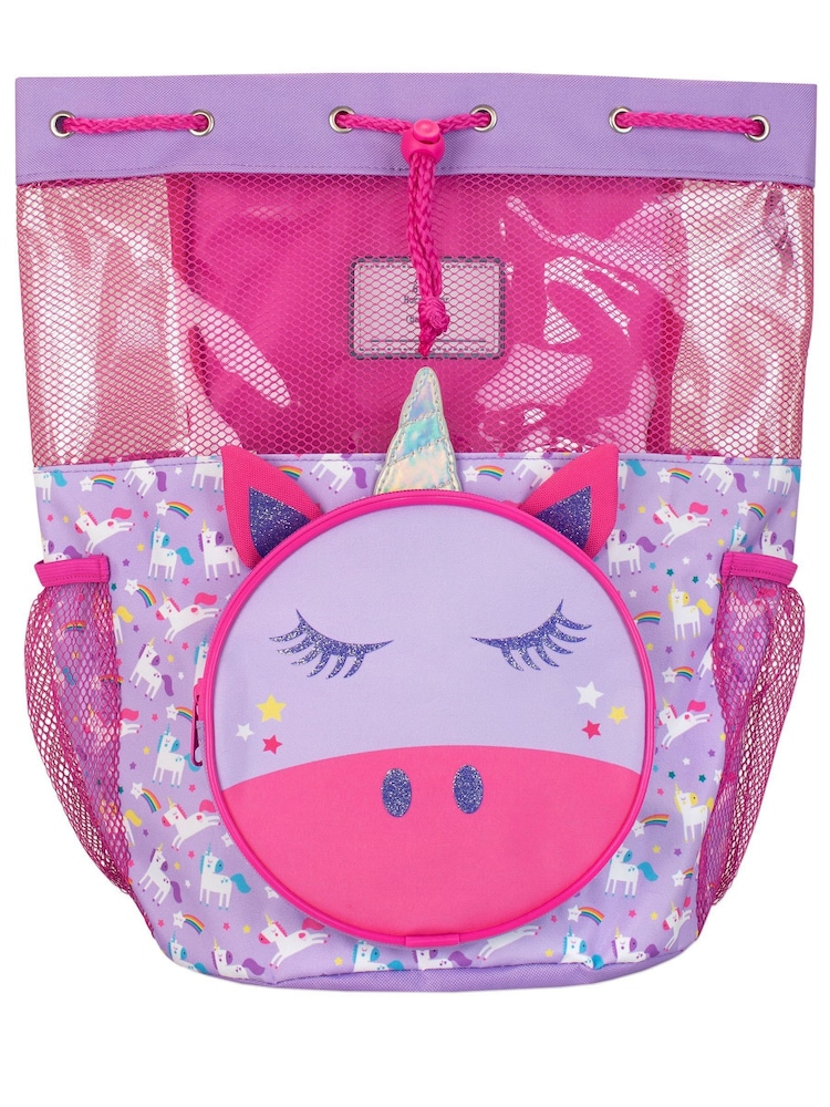 Harry Bear Pink Girls Unicorn Swimbag - Image 2 of 5