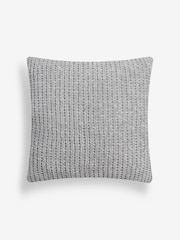 Silver Nellie Chunky Chenille Cushion - Image 3 of 5