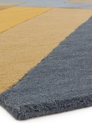 Asiatic Rugs Ochre Yellow Reef Wool Big Zig Rug - Image 7 of 7