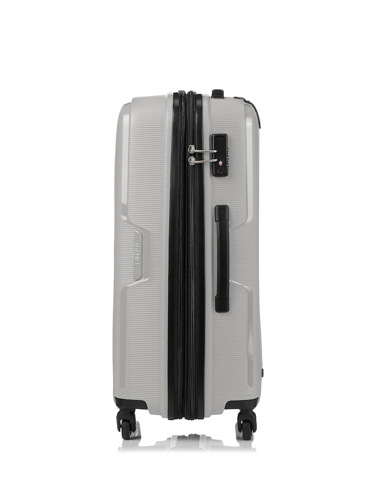 Tripp Dove Grey Medium Escape 4 Wheel Expandable Suitcase - Image 3 of 5