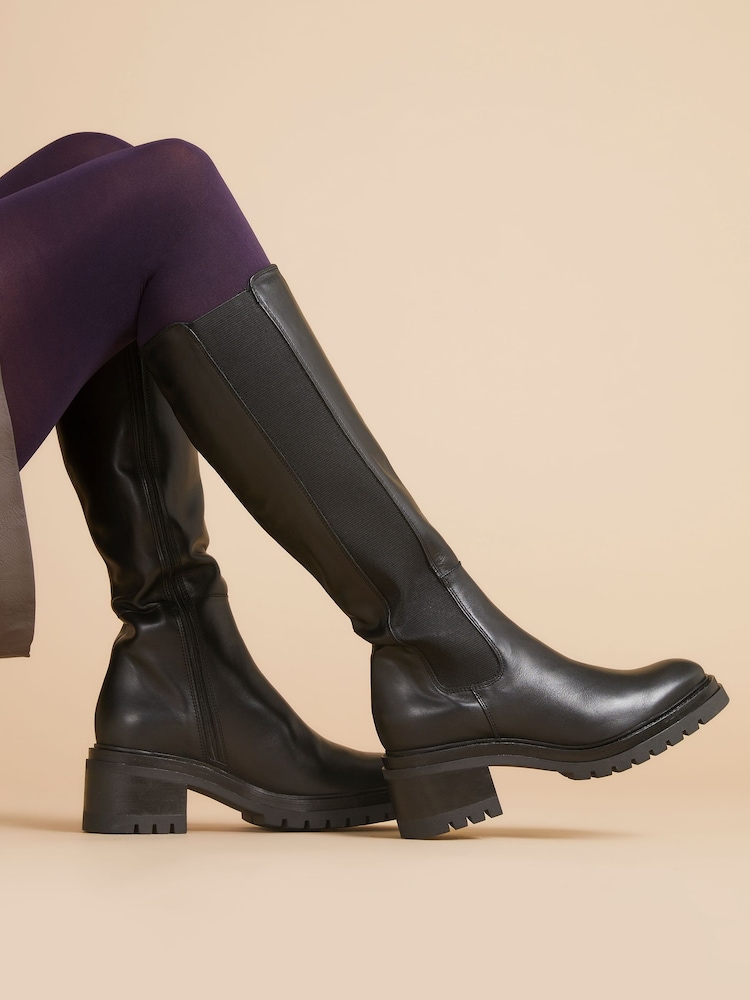 Jones Bootmaker Leather Knee High Boots - Image 1 of 6