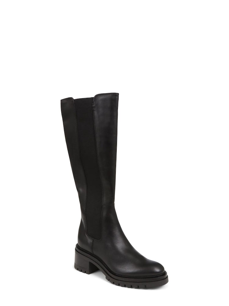 Jones Bootmaker Black Leather Knee High Boots - Image 3 of 6
