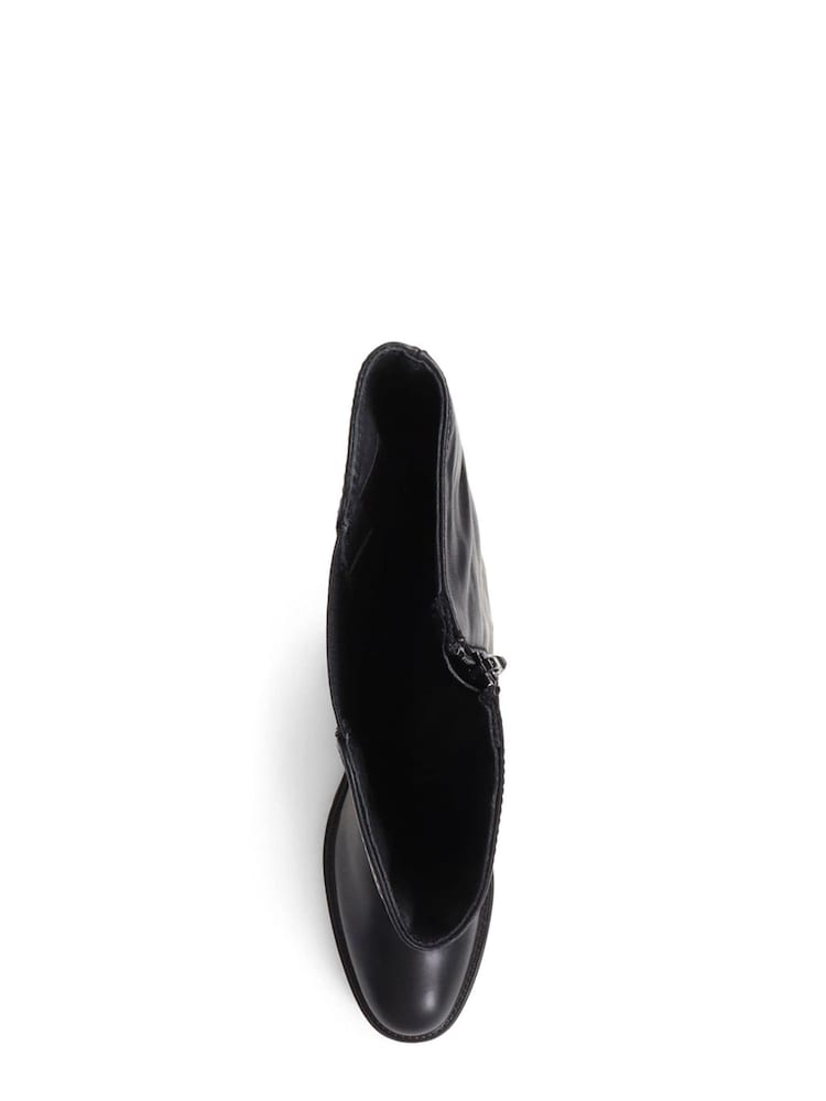 Jones Bootmaker Black Leather Knee High Boots - Image 4 of 6