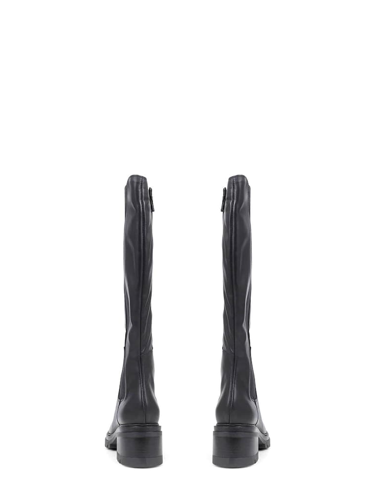 Jones Bootmaker Black Leather Knee High Boots - Image 5 of 6