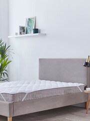 Martex White Microfibre Seersucker Mattress Topper - Image 1 of 5