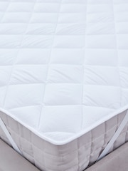 Martex White Microfibre Seersucker Mattress Topper - Image 2 of 5