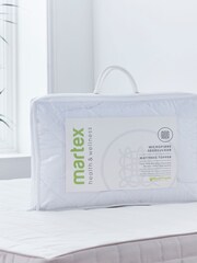 Martex White Microfibre Seersucker Mattress Topper - Image 5 of 5