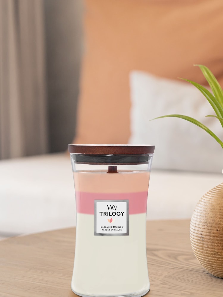 Woodwick Trilogy Large Scented Candle Blooming Orchard - Image 1 of 2