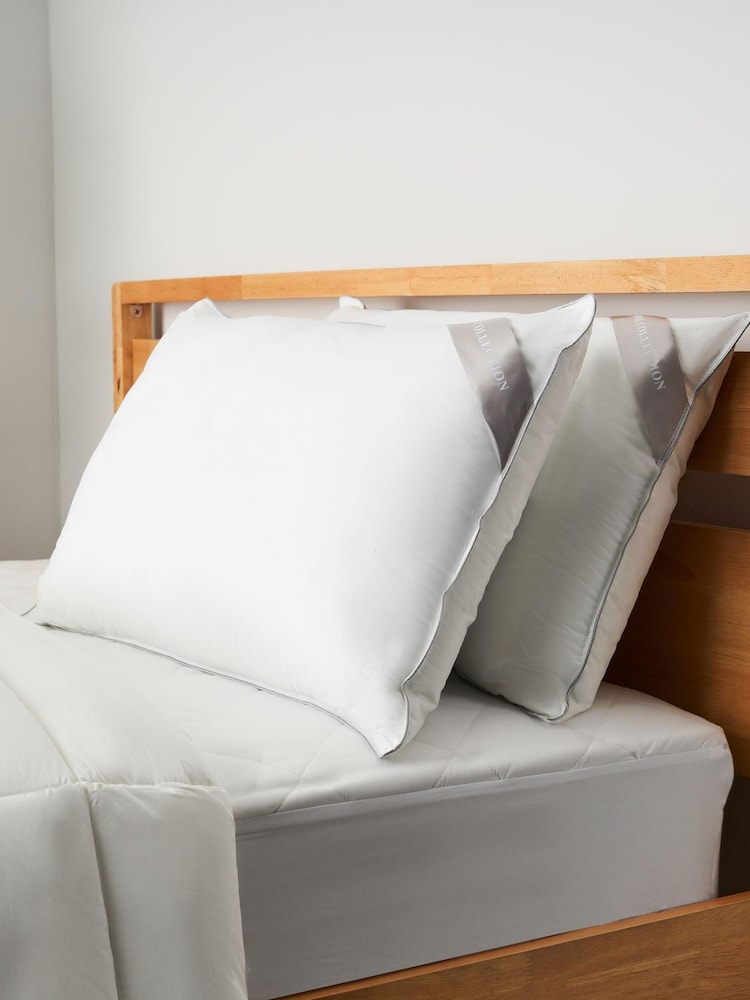 BHS 100% Cotton Pair of Like Down Pillows - Image 1 of 4