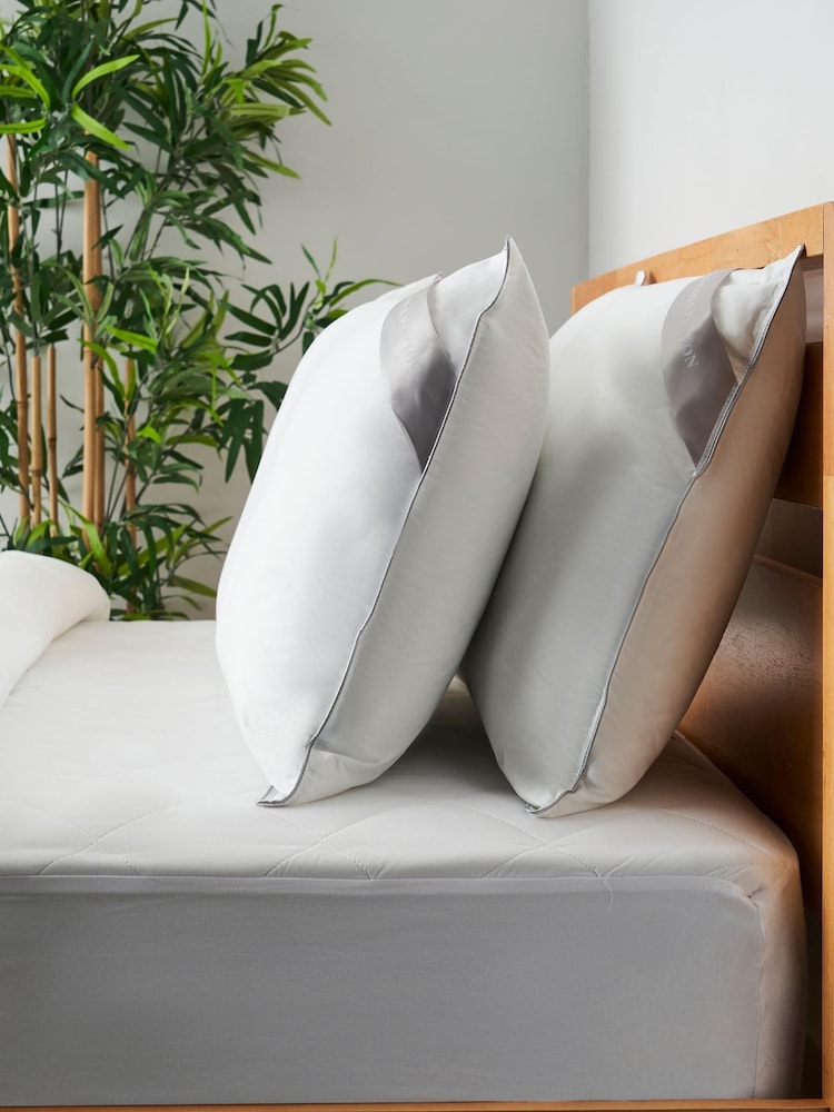 BHS 100% Cotton Pair of Like Down Pillows - Image 4 of 4