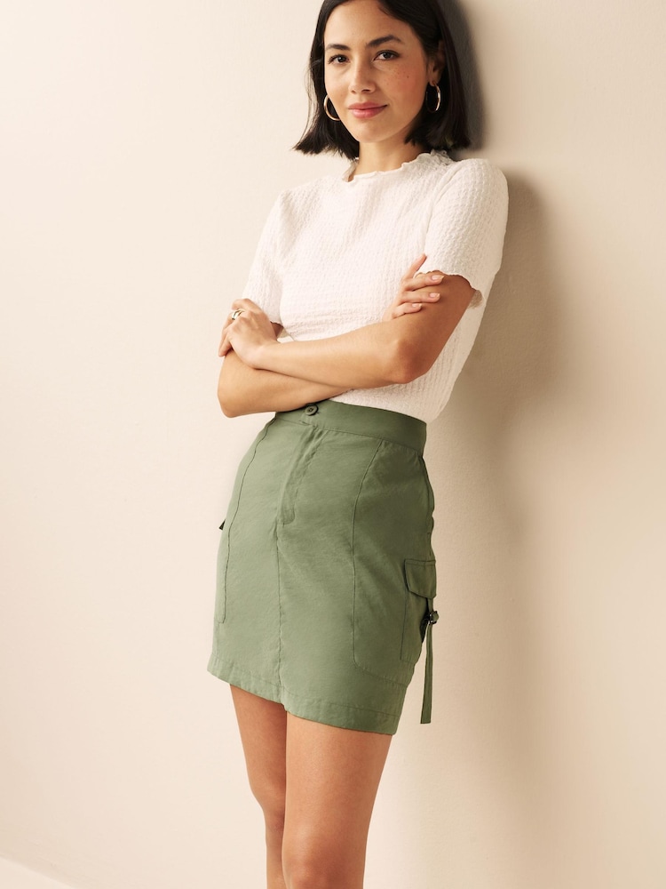 Khaki Green Utility Skirt - Image 1 of 5