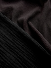 Monochrome Rib Vest Crinkle Bottom Pyjamas - Image 11 of 11