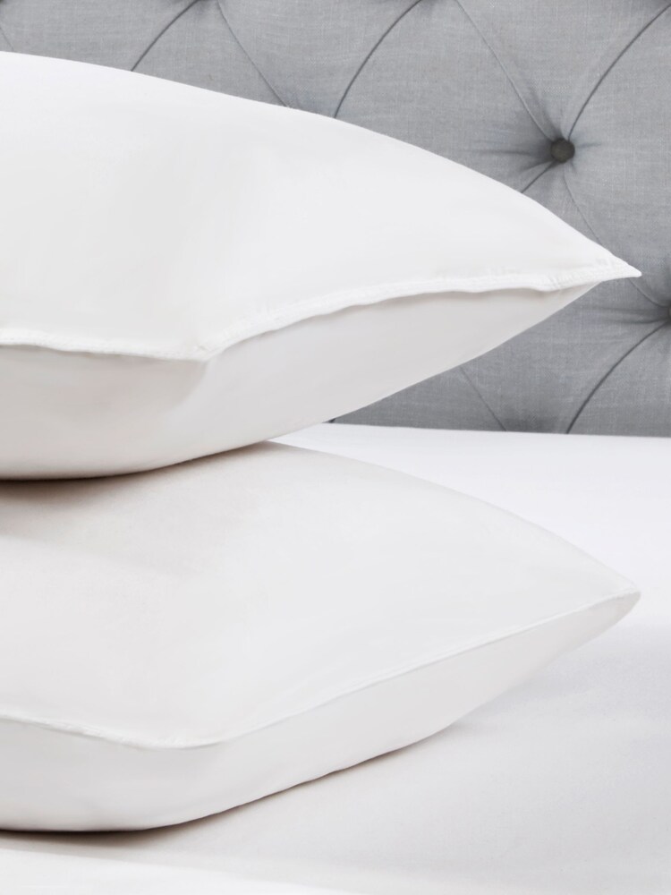 BHS 100% Cotton Pair of Duck Feather Pillows - Image 2 of 2
