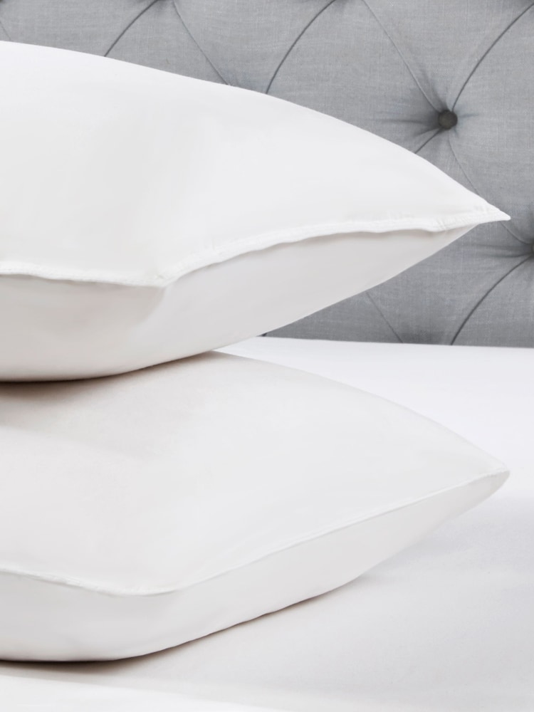 BHS 100% Cotton Pair of Duck Feather Pillows - Image 2 of 2 BHS 100% Cotton Pair of Duck Feather Pillows - Image 2 of 2