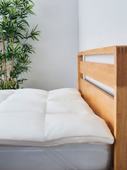 BHS White 100% Cotton Anti-Allergy Deep Fill Mattress Enhancer - Image 2 of 4