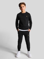 Lyle & Scott Black Boys 100% Cotton Joggers - Image 1 of 3