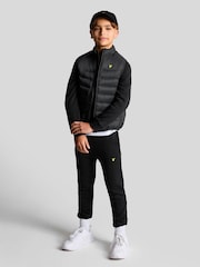 Lyle & Scott Black Boys 100% Cotton Joggers - Image 2 of 3