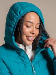 Teal Blå - Craghoppers Compresslite IX huvjacka - Bild 5 av 6