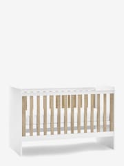 White/Wood Effect Parker Kids Nursery Convertible Cot Bed - Image 2 of 6