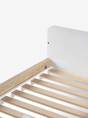 White/Wood Effect Parker Kids Nursery Convertible Cot Bed - Image 3 of 6