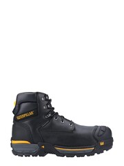 CAT Black Excavator Lace Up Safety Hiker Boots - Image 1 of 4