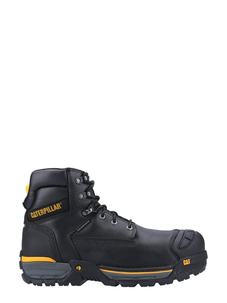 CAT Black Excavator Lace Up Safety Hiker Boots - Image 1 of 4