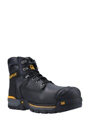 CAT Black Excavator Lace Up Safety Hiker Boots - Image 2 of 4