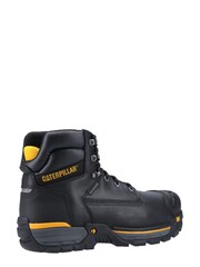 CAT Black Excavator Lace Up Safety Hiker Boots - Image 3 of 4