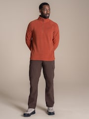 Orange - Craghoppers Corey VI Fleecepullover mit Halbreißverschluss - Bild 3 von 5