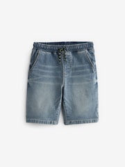 Light Blue Jersey Denim Shorts (3-16yrs) - Image 1 of 1