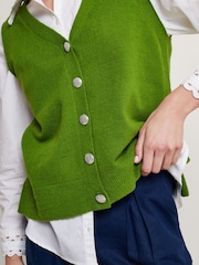 Monsoon Green Bri Knit Sweater Vest - Image 4 of 5