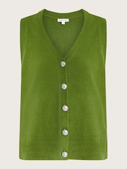 Monsoon Green Bri Knit Sweater Vest - Image 5 of 5