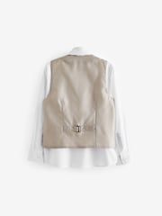 Ecru / Taupe Waistcoat Set (12mths-16yrs) - Image 3 of 5
