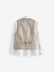 Ecru / Taupe Waistcoat Set (12mths-16yrs) - Image 7 of 9