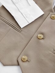 Ecru / Taupe Waistcoat Set (12mths-16yrs) - Image 9 of 9