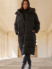 Black Padded Coat - Image 1 of 8