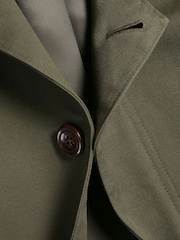 Charles Tyrwhitt Green Classic Showerproof 100% Cotton Raincoat - Image 5 of 5