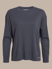 Craghoppers Grey NosiLife SolarShield+ Long Sleeved T-Shirt - Image 4 of 4